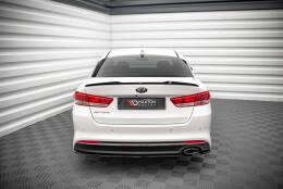 Heck Ansatz Flaps Diffusor passend für Kia Optima Mk4 schwarz Hochglanz