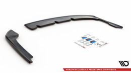 Heck Ansatz Flaps Diffusor passend für Kia Optima Mk4 schwarz Hochglanz