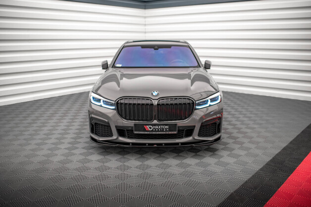 Street+ Spoilerlippe Front Ansatz V.1 passend für BMW 7 M-Paket G11 / G12 FL schwarz Hochglanz