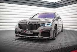 Cup Spoilerlippe Front Ansatz V.1 passend für BMW 7 M-Paket G11 / G12 Facelift schwarz Hochglanz