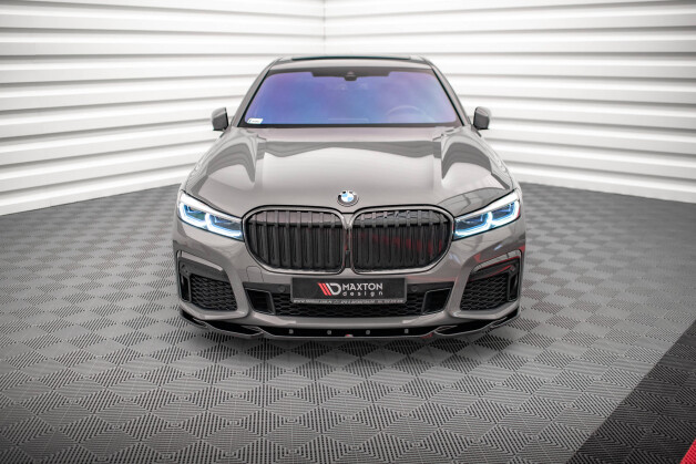 Cup Spoilerlippe Front Ansatz V.2 passend für BMW 7 M-Paket G11 / G12 Facelift schwarz Hochglanz