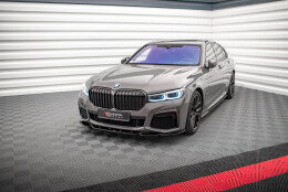Cup Spoilerlippe Front Ansatz V.2 passend für BMW 7 M-Paket G11 / G12 Facelift schwarz Hochglanz