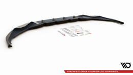 Cup Spoilerlippe Front Ansatz V.2 passend für BMW 7 M-Paket G11 / G12 Facelift schwarz Hochglanz