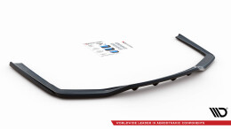 Mittlerer Cup Diffusor Heck Ansatz DTM Look für BMW 7 M-Paket G11 Facelift schwarz Hochglanz