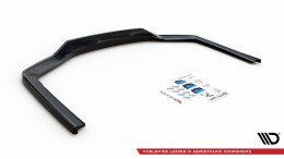 Mittlerer Cup Diffusor Heck Ansatz V.1 passend für BMW 7 M-Paket G11 / G12 Facelift schwarz Hochglanz