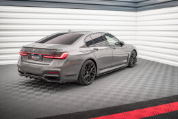 Seitenschweller Ansatz Cup Leisten V.1 passend für BMW 7 M-Paket G11 schwarz Hochglanz