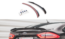 Heck Spoiler Aufsatz Abrisskante passend für Ford Mondeo Mk5 schwarz Hochglanz