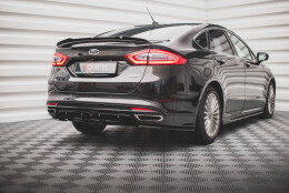 Heck Spoiler Aufsatz Abrisskante passend für Ford Mondeo Mk5 schwarz Hochglanz