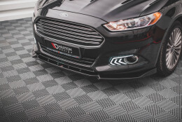 Cup Spoilerlippe Front Ansatz passend für Ford Mondeo Mk5 schwarz Hochglanz