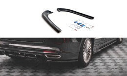 Heck Ansatz Flaps Diffusor passend für Ford Mondeo Mk5 schwarz Hochglanz