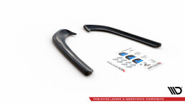 Heck Ansatz Flaps Diffusor passend für Ford Mondeo Mk5 schwarz Hochglanz