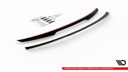 Heck Spoiler Aufsatz Abrisskante passend für Skoda Octavia Liftback Mk4 schwarz Hochglanz