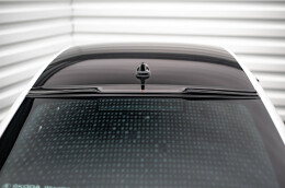Heckscheiben Dach Spoiler passend für Skoda Octavia Liftback Mk4 schwarz Hochglanz