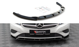 Cup Spoilerlippe Front Ansatz V.1 passend für Mercedes-Benz A W176 schwarz Hochglanz