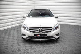 Cup Spoilerlippe Front Ansatz V.1 passend für Mercedes-Benz A W176 schwarz Hochglanz