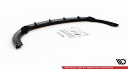 Cup Spoilerlippe Front Ansatz V.1 passend für Mercedes-Benz A W176 schwarz Hochglanz
