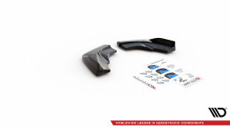 Heck Ansatz Flaps Diffusor V.1 passend für Mercedes-Benz A W176 schwarz Hochglanz