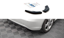 Heck Ansatz Flaps Diffusor V.2 passend für Mercedes-Benz A W176 schwarz Hochglanz