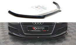 Cup Spoilerlippe Front Ansatz V.2 passend für Audi A4 B9 schwarz Hochglanz
