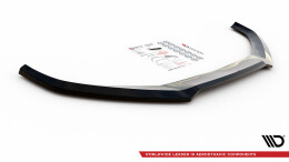 Cup Spoilerlippe Front Ansatz V.2 passend für Audi A4 B9 schwarz Hochglanz