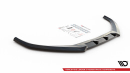 Cup Spoilerlippe Front Ansatz V.1 passend für Audi A4 B9 schwarz Hochglanz