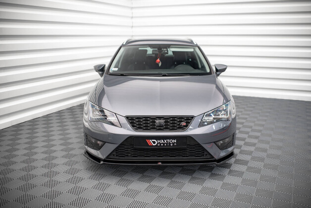 Cup Spoilerlippe Front Ansatz V.2 passend für Seat Leon FR / Cupra Mk3 schwarz Hochglanz