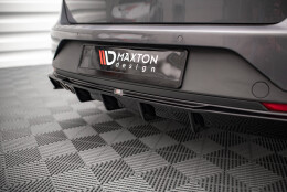 Heck Ansatz Diffusor passend für Seat Leon FR Sportstourer Mk3 schwarz Hochglanz