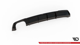Heck Ansatz Diffusor passend für Seat Leon FR Sportstourer Mk3 schwarz Hochglanz
