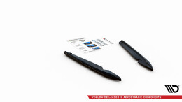 Heck Ansatz Flaps Diffusor V.2 passend für Seat Leon FR Sportstourer Mk3 schwarz Hochglanz