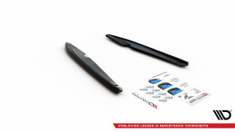 Street+ Heck Ansatz Flaps V.2 passend für Seat Leon FR Sportstourer Mk3 schwarz Hochglanz