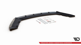 Cup Spoilerlippe Front Ansatz V.1 passend für Seat Leon Mk3 schwarz Hochglanz