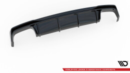 Heck Ansatz Diffusor für Audi A6 S-Line / S6 C8 / C8 FL schwarz Hochglanz