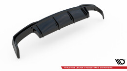 Heck Ansatz Diffusor für Audi A6 S-Line / S6 C8 / C8 FL schwarz Hochglanz