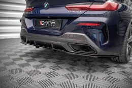 Mittlerer Cup Diffusor Heck Ansatz DTM Look für BMW 8 Gran Coupe M-Paket G16 schwarz Hochglanz