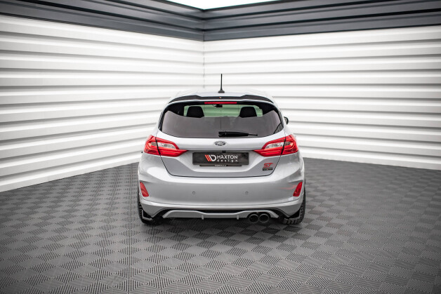 Street+ Heck Ansatz Flaps V.1 passend für Ford Fiesta ST Mk8 schwarz Hochglanz