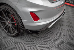 Heck Ansatz Flaps Diffusor V.1 passend für Ford Fiesta ST Mk8 schwarz Hochglanz