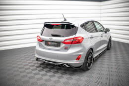 Heck Ansatz Flaps Diffusor V.1 passend für Ford Fiesta ST Mk8 schwarz Hochglanz