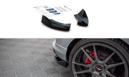 Street+ Heck Ansatz Flaps V.1 passend für Ford Fiesta ST Mk8 schwarz Hochglanz