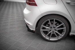 Street Pro Heck Ansatz Flaps Diffusor + Flaps für VW Golf R Mk7 schwarz Hochglanz