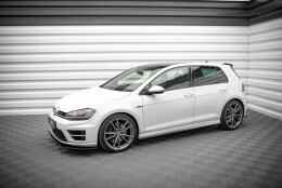 Street Pro Seitenschweller Ansatz Cup Leisten passend für VW Golf R Mk7 SCHWARZ