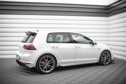 Street Pro Seitenschweller Ansatz Cup Leisten passend für VW Golf R Mk7 FLAPS HOCHGLANZ