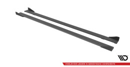 Street Pro Seitenschweller Ansatz Cup Leisten passend für VW Golf R Mk7 FLAPS HOCHGLANZ