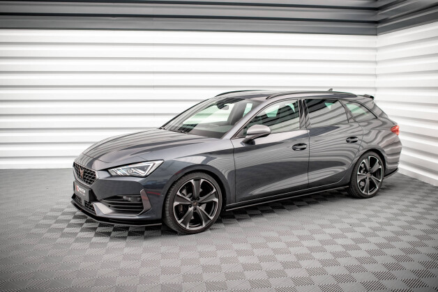 Street Pro Seitenschweller Ansatz Cup Leisten passend für Cupra Leon SCHWARZ