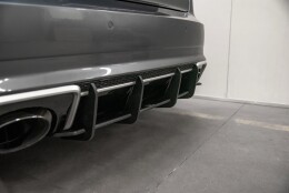 Street Pro Heckschürze Heck Ansatz Diffusor V.1 passend für Audi RS3 8V Sportback schwarz-rot