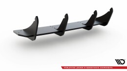 Street Pro Heckschürze Heck Ansatz Diffusor V.1 passend für Audi RS3 8V Sportback schwarz-rot