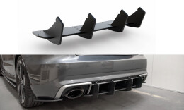 Street Pro Heckschürze Heck Ansatz Diffusor V.2 passend für Audi RS3 8V Sportback SCHWARZ