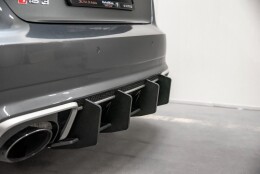 Street Pro Heckschürze Heck Ansatz Diffusor V.2 passend für Audi RS3 8V Sportback SCHWARZ