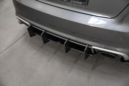 Street Pro Heckschürze Heck Ansatz Diffusor V.2 passend für Audi RS3 8V Sportback rot