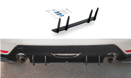 Street Pro Heckschürze Heck Ansatz Diffusor passend für Toyota GR Yaris Mk4 SCHWARZ