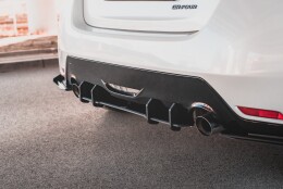 Street Pro Heckschürze Heck Ansatz Diffusor passend für Toyota GR Yaris Mk4 SCHWARZ